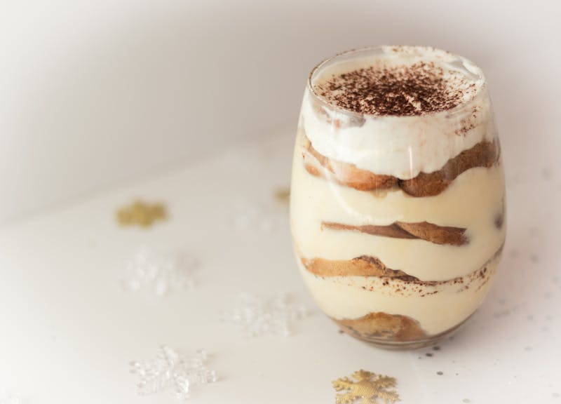 tiramisu dessert with espresso and mascarpone