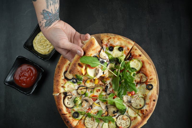 crispy garlic bread appetizer with herbs